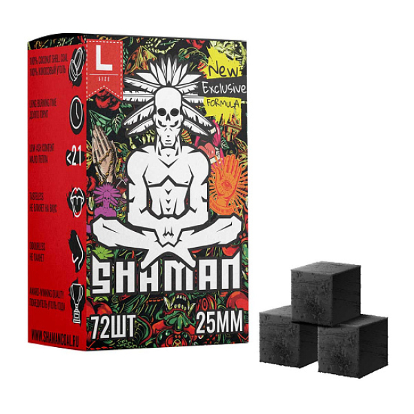 Кокосовый уголь Shaman 25мм в Новом Уренгое