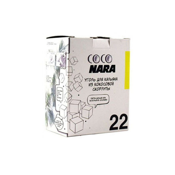 Уголь CocoNara 22мм для кальяна - 24 шт в Новом Уренгое