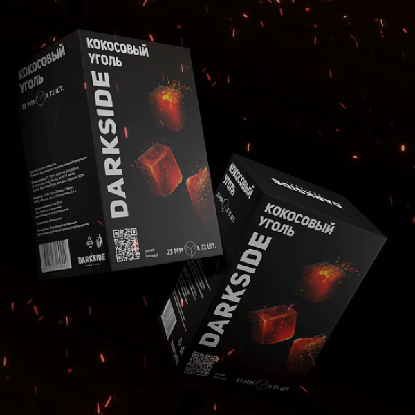 Уголь DARKSIDE CHARCOAL (BIG CUBE) 1KG 72 BRICKS в Новом Уренгое