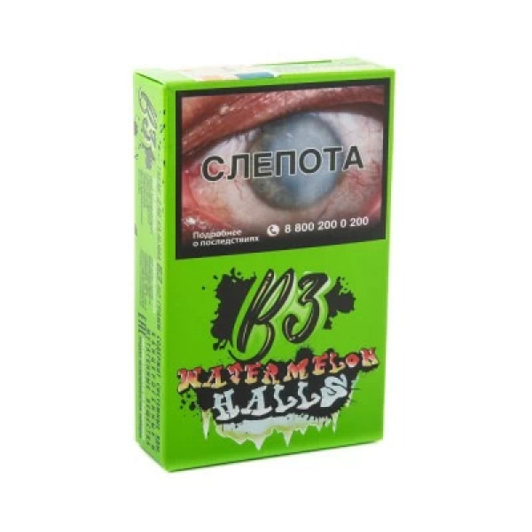 Табак B3 Watermelon Halls (Ледяной Арбуз и Дыня) 50 гр в Новом Уренгое