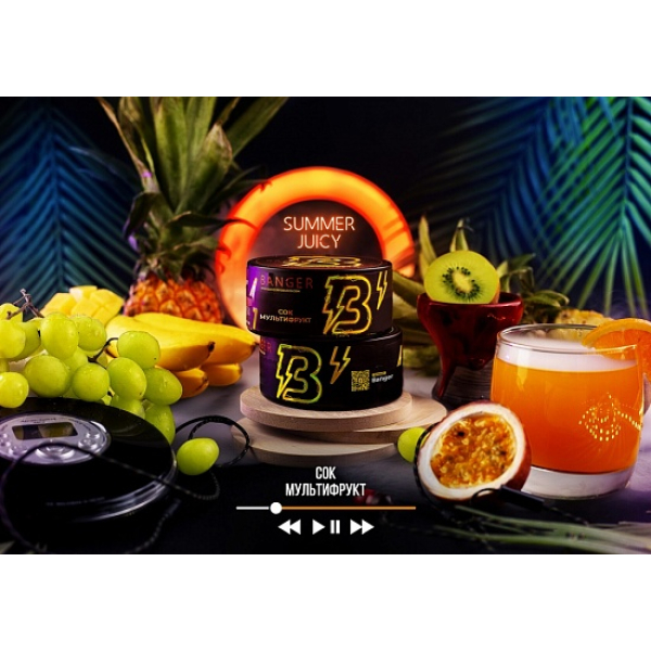 Табак Banger Summer Juicy 100 грамм в Новом Уренгое