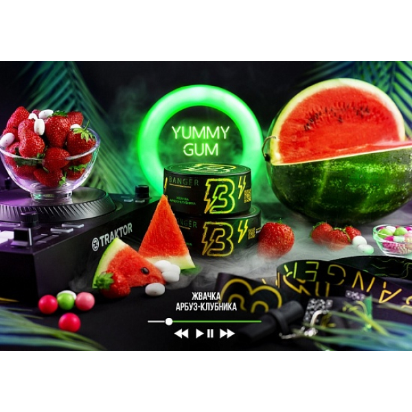 Табак Banger Yummy gum 100 грамм в Новом Уренгое