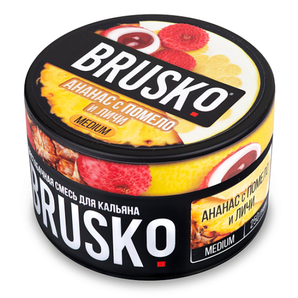 Смесь BRUSKO АНАНАС С ПОМЕЛО И ЛИЧИ (MEDIUM) 250 гр в Новом Уренгое