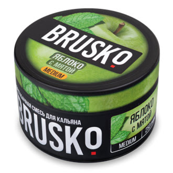 Смесь BRUSKO ЯБЛОКО С МЯТОЙ (MEDIUM) 250 гр в Новом Уренгое