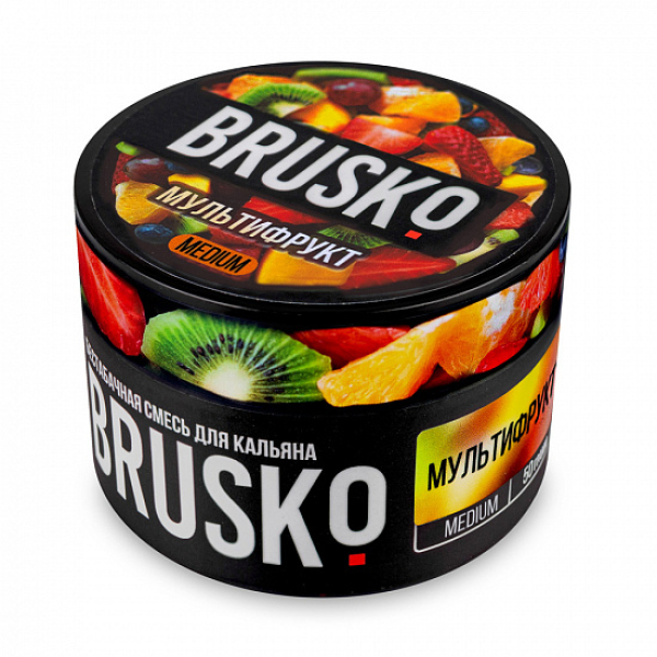 Смесь Brusko Medium Мультифрукт 50 грамм в Новом Уренгое