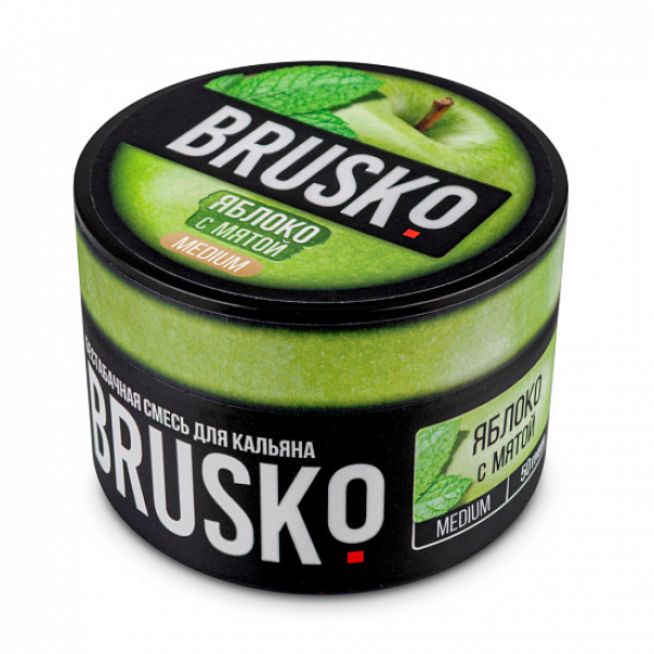 Смесь Brusko Medium Яблоко с мятой 50 грамм в Новом Уренгое