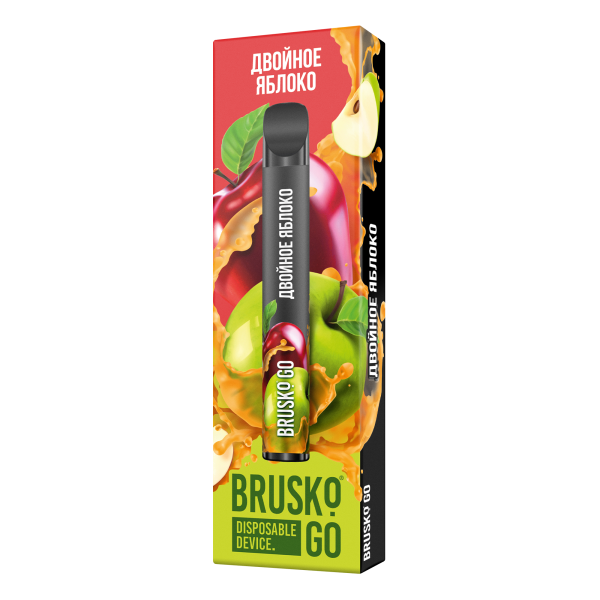 Одноразовая электронная сигарета Brusko Go Двойное яблоко 800 затяжек в Новом Уренгое
