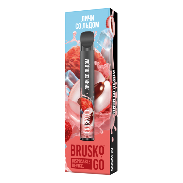 Одноразовая электронная сигарета Brusko Go Личи Со Льдом 800 затяжек в Новом Уренгое