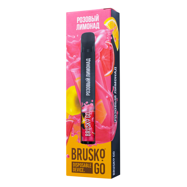 Одноразовая электронная сигарета Brusko Go Розовый Лимонад 800 затяжек в Новом Уренгое