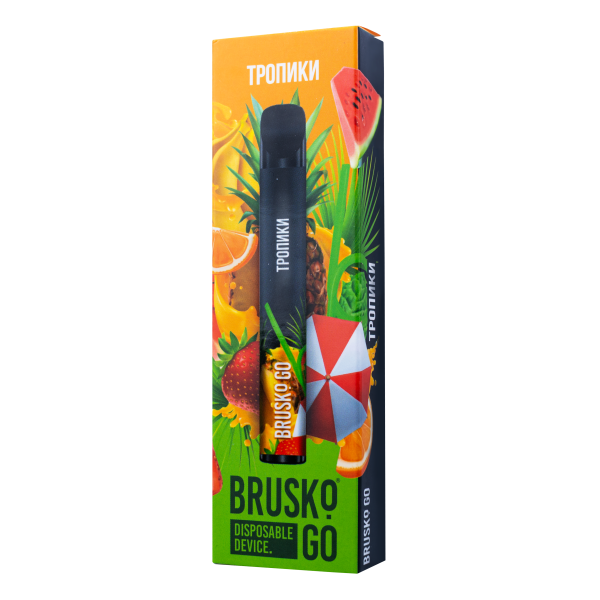 Одноразовая электронная сигарета Brusko Go Тропики 800 затяжек в Новом Уренгое