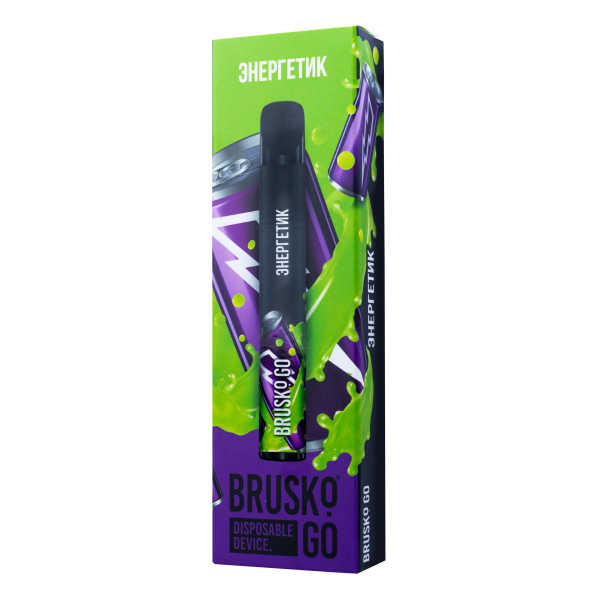 Одноразовая электронная сигарета Brusko Go Энергетик 800 затяжек в Новом Уренгое