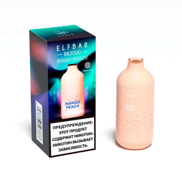 Elfbar BB3000 Манго персик, 3000 тяг в Новом Уренгое