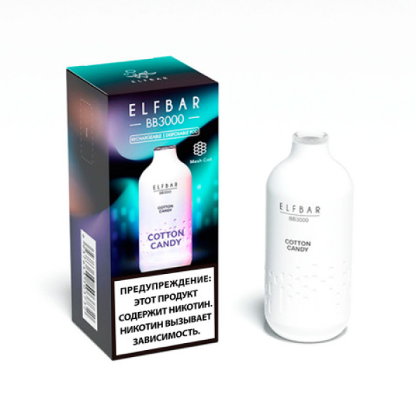 Elfbar BB3000 Сахарная вата, 3000 тяг в Новом Уренгое