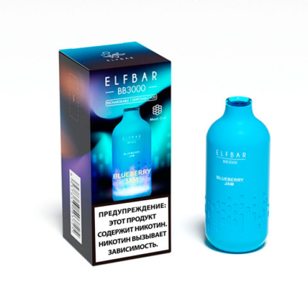 Elfbar BB3000 Черничный джем, 3000 тяг в Новом Уренгое
