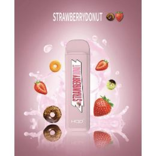 HQD MEGA Strawberry Donut (Клубничный Пончик), 1800 тяг в Новом Уренгое