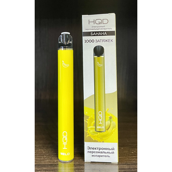HQD melo banana (банан) 1000 затяжек в Новом Уренгое