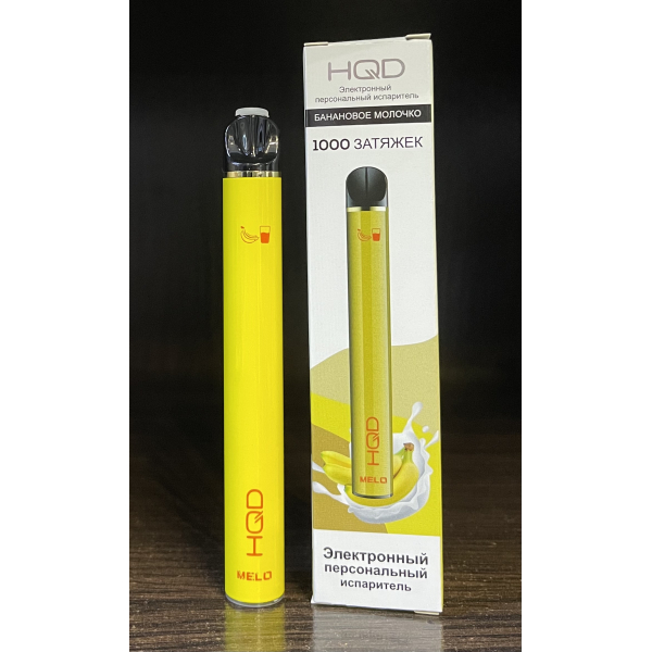 HQD melo banana milk (банановое молочко) 1000 затяжек в Новом Уренгое