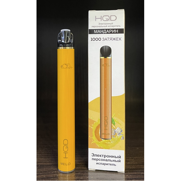 HQD melo tangerine (мандарин) 1000 затяжек в Новом Уренгое