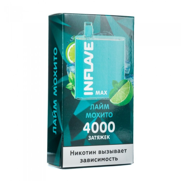 INFLAVE MAX Лайм мохито, 4000 тяг в Новом Уренгое