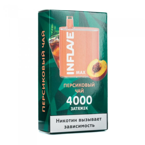 INFLAVE MAX Персиковый чай, 4000 тяг в Новом Уренгое