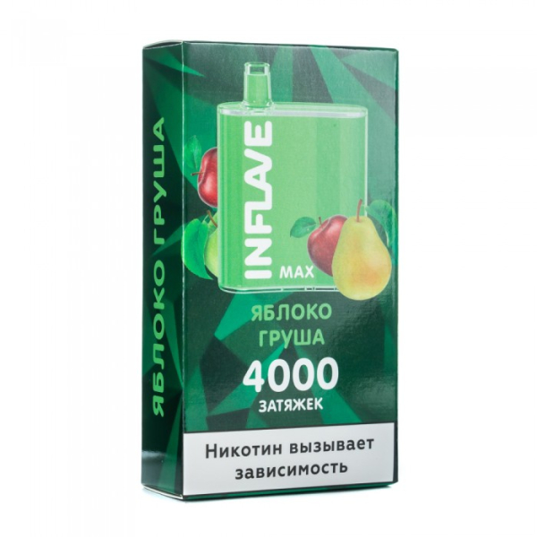 INFLAVE MAX Яблоко груша, 4000 тяг в Новом Уренгое