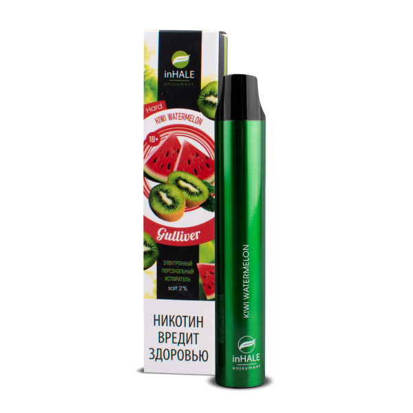 inHale Guliver Hard Kiwi Watermelon (Киви Арбуз) 1500 затяжек в Новом Уренгое