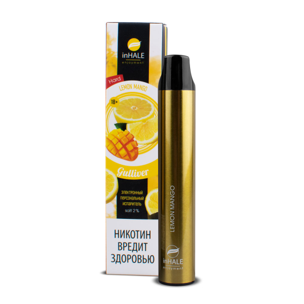 inHale Guliver Hard Lemon Mango (Лимон Манго) 1500 затяжек в Новом Уренгое