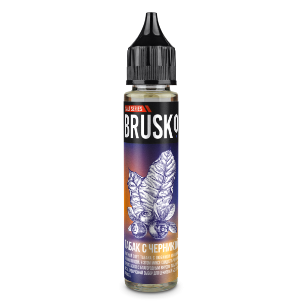 Жидкость Brusko Salt Табак С Черникой 30 мл в Новом Уренгое