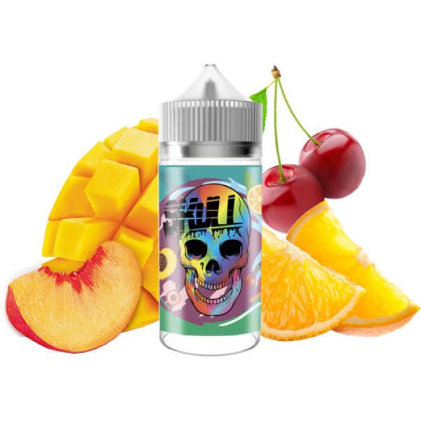 Жидкость SKULL Fruit Bomb (Персик Мандарин Ледяная Вишня) (100 мл, 0 мг/мл) в Новом Уренгое