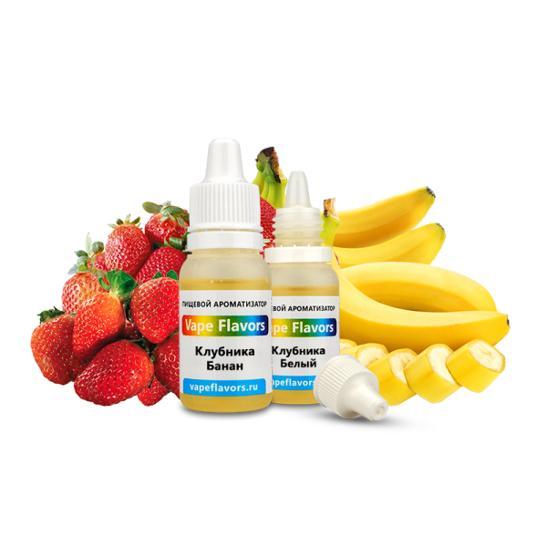 Ароматизатор Vape Flavors Клубника Банан 10мл в Новом Уренгое