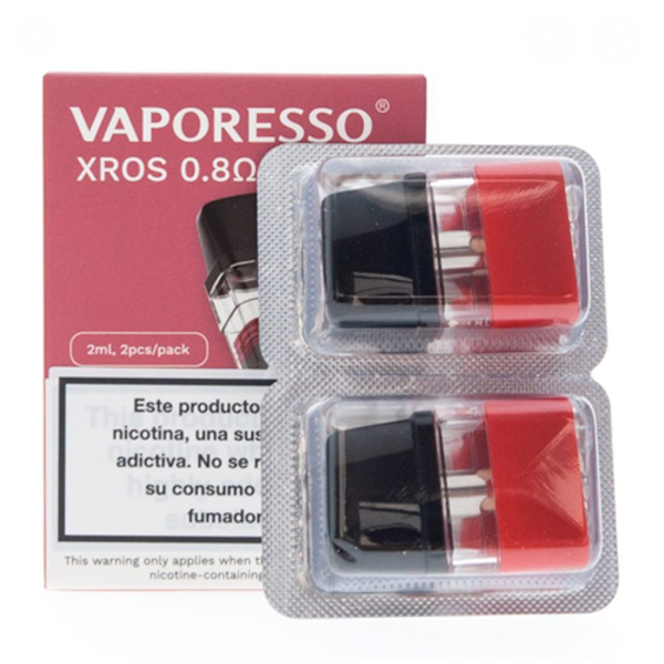 Упаковка картриджей Vaporesso XROS Series 0.8 ohm Pod 2 ml (в упаковке 2 шт) в Новом Уренгое