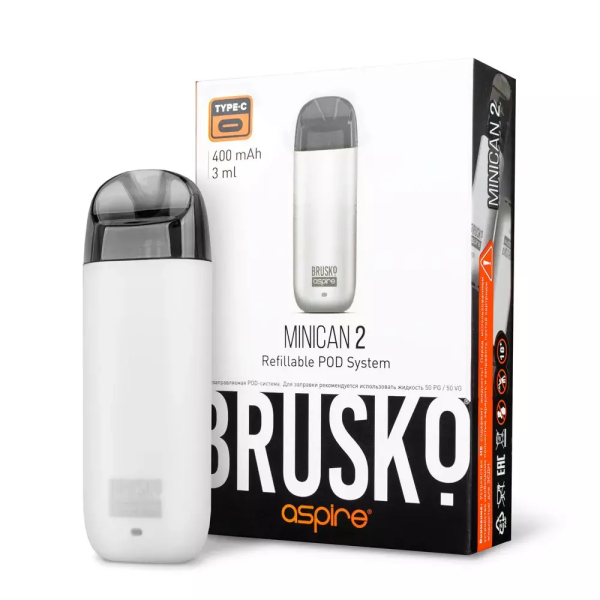 Brusko MINICAN 2 (400 мАч, Белый) в Новом Уренгое