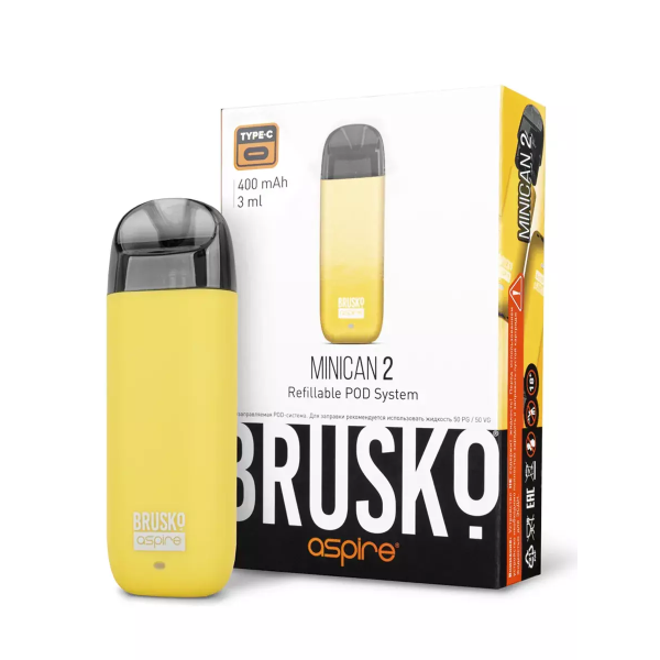 Brusko MINICAN 2 (400 мАч, Желтый) в Новом Уренгое