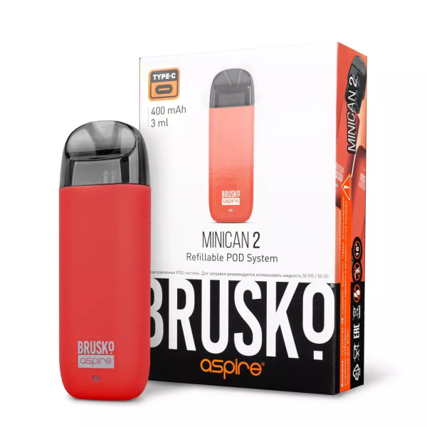 Brusko MINICAN 2 (400 мАч, Красный) в Новом Уренгое