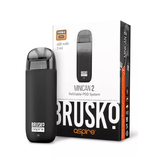 Brusko MINICAN 2 (400 мАч, Черный) в Новом Уренгое