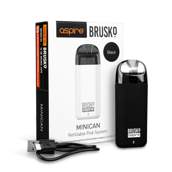 Brusko MINICAN plus (850 мАч, Черный) в Новом Уренгое