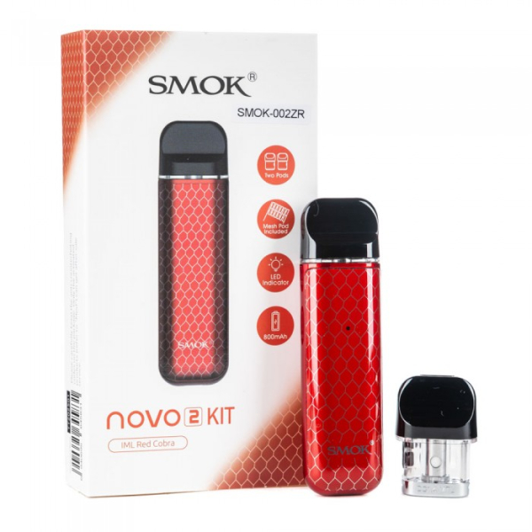 POD-система SMOK Novo 2 Pod 800 mAh Red Carbon в Новом Уренгое