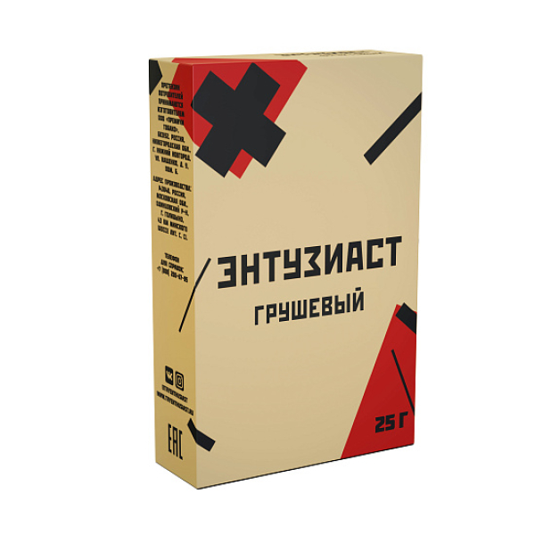 Табак ЭНТУЗИАСТ ГРУШЕВЫЙ 25 гр в Новом Уренгое
