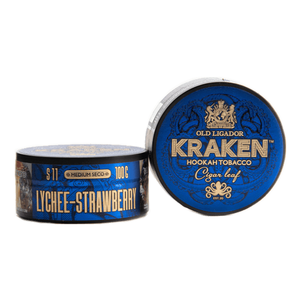 Табак Kraken Medium Seco Lychee strawberry (Личи и клубника) 100 гр в Новом Уренгое