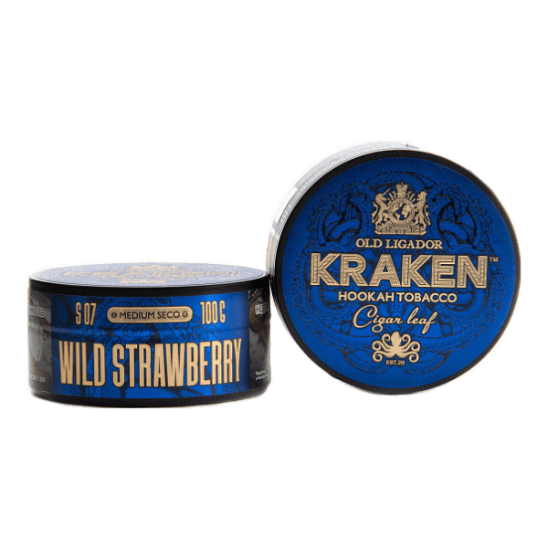 Табак Kraken Medium Seco wild strawberry (Земляника) 100 гр в Новом Уренгое