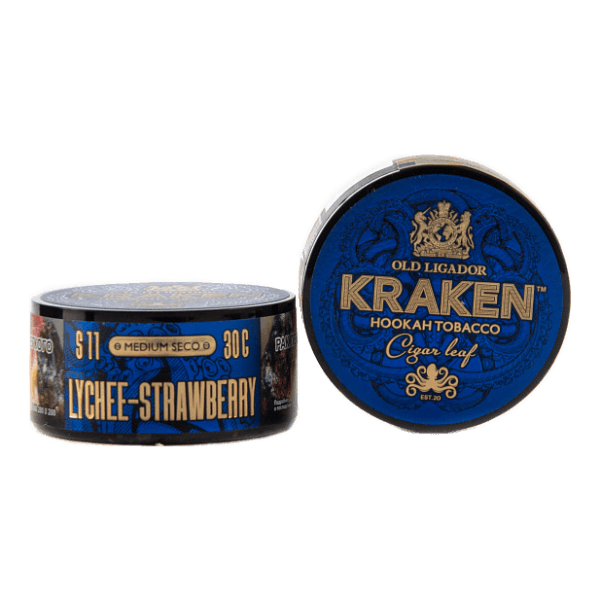 Табак Kraken Medium Seco Lychee strawberry (Личи и клубника) 30 гр в Новом Уренгое