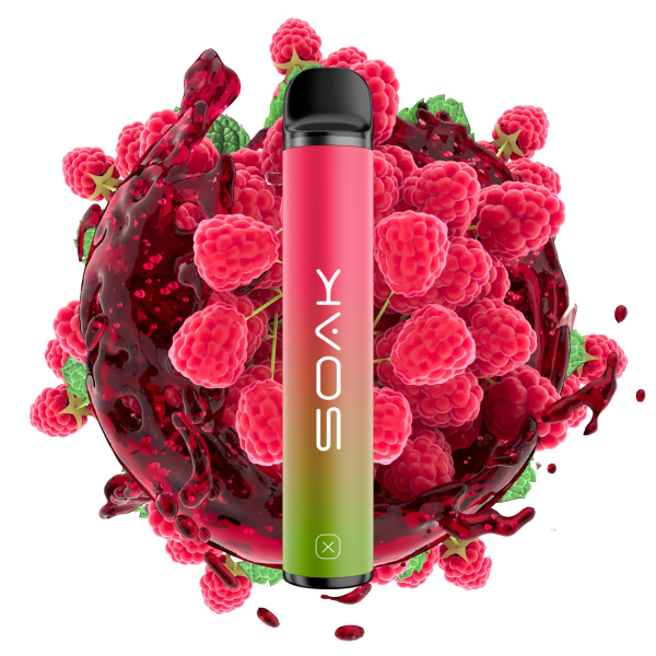 SOAK X Raspberry Soda (Малиновая газировка), 1500 тяг в Новом Уренгое