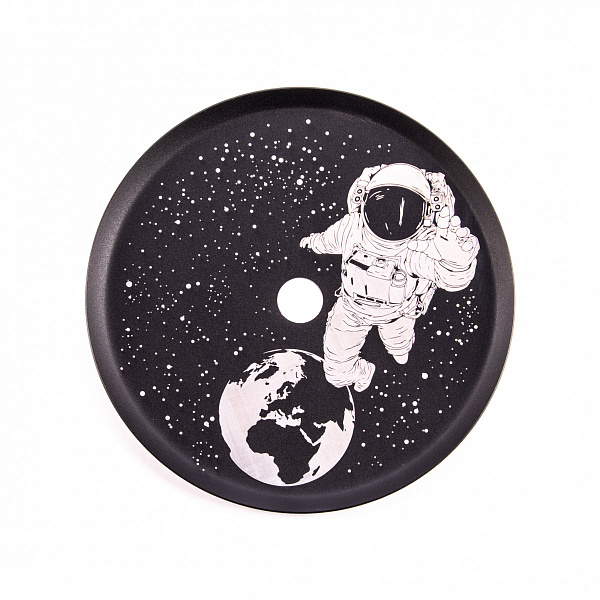 Блюдце №12 Alpha Hookah (Черный,Белый) в Новом Уренгое