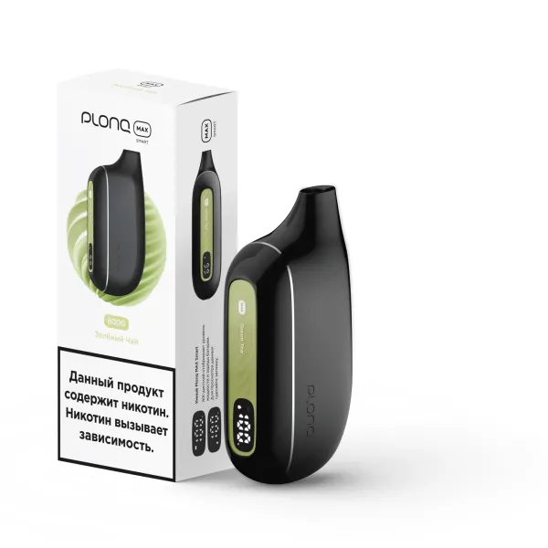 Plonq Max Smart Зеленый Чай (8000 Затяжек) 20 Мг в Новом Уренгое