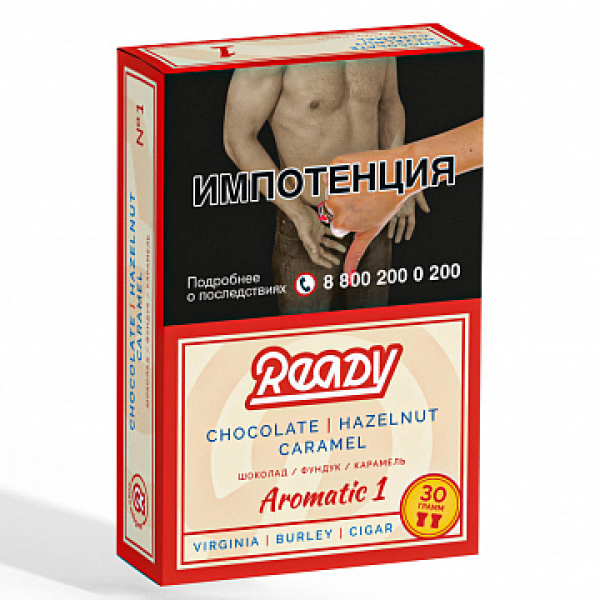 Табак READY №1 CHOCOLATE HAZELNUT CARAMEL (Шоколад Орех Карамель) 30 гр в Новом Уренгое