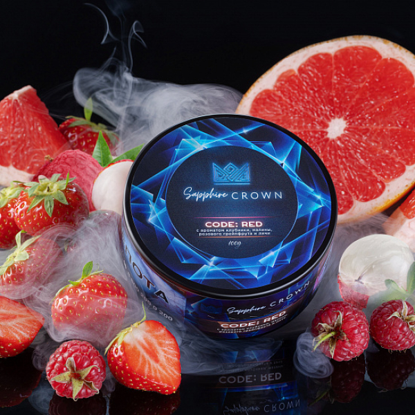 Табак Sapphire Crown Code red (Малина клубника) 100 гр в Новом Уренгое