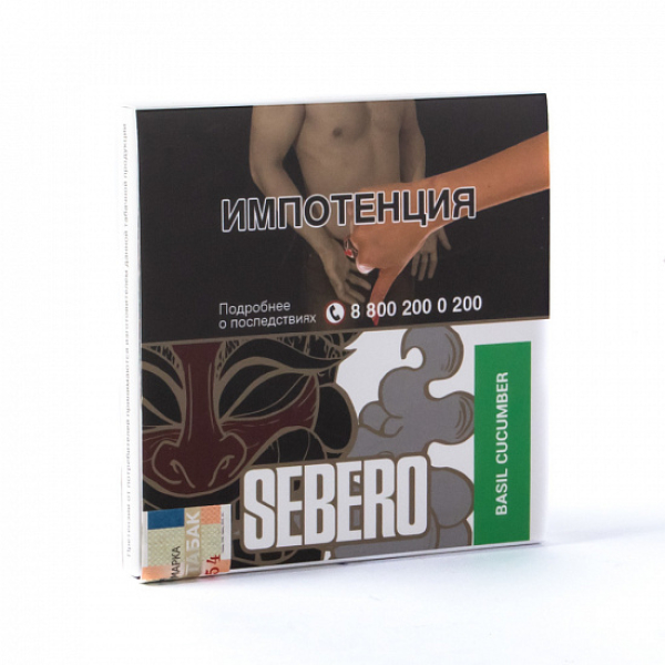 Табак SEBERO BASIL CUCUMBER 40 грамм в Новом Уренгое