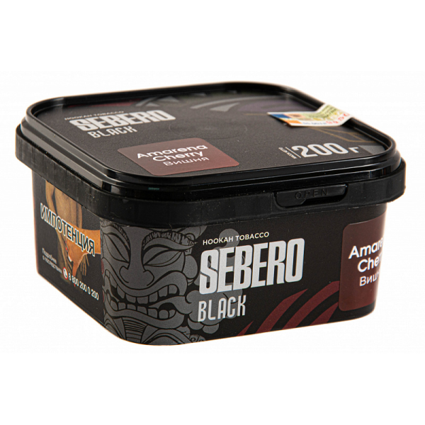 Табак SEBERO BLACK AMARENA CHERRY 200 гр в Новом Уренгое