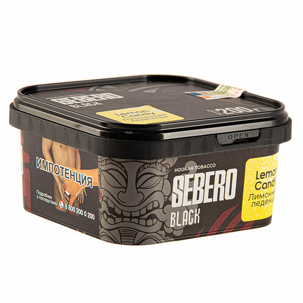 Табак SEBERO BLACK LEMON CANDY 200 гр в Новом Уренгое