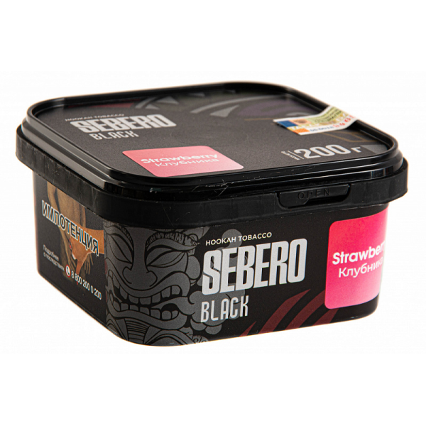 Табак SEBERO BLACK STRAWBERRY 200 гр в Новом Уренгое